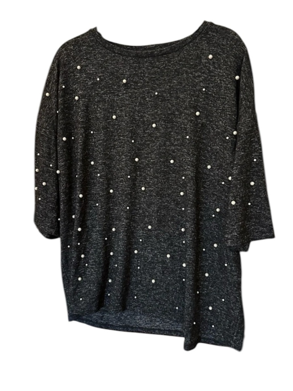 Chelsea & Theodore Gray Pearl Sweater Large Long Sleeve